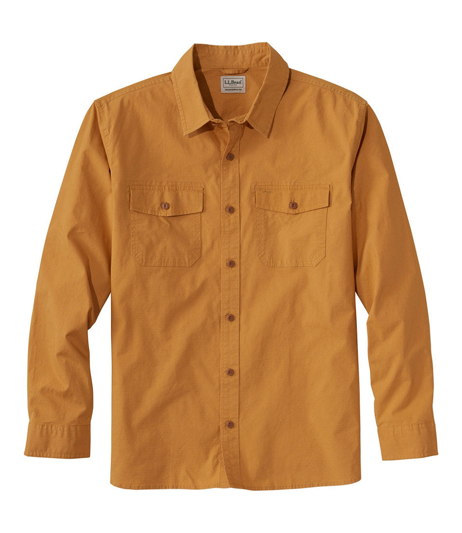 Men's Riverton Ripstop Shirt Traditional Untucked Fit Long-Sleeve