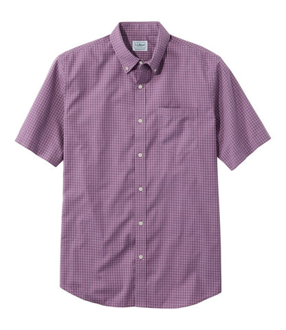 Men's Wrinkle-Free Kennebunk Sport Shirt, Traditional Fit Short-Sleeve Check
