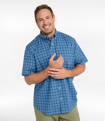 Men's Wrinkle-Free Kennebunk Sport Shirt Traditional Fit Short-Sleeve Check