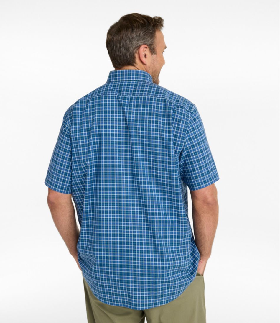Men's Wrinkle-Free Kennebunk Sport Shirt Traditional Fit Short-Sleeve Check
