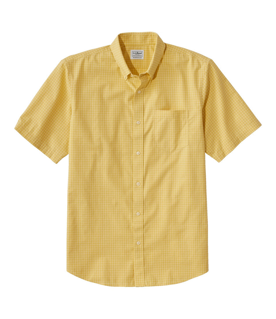 Men's Wrinkle-Free Kennebunk Sport Shirt Traditional Fit Short-Sleeve Check