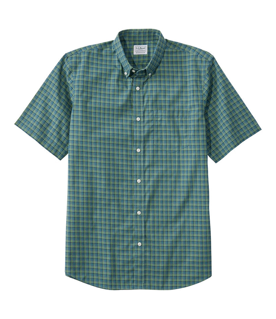 Men's Wrinkle-Free Kennebunk Sport Shirt Traditional Fit Short-Sleeve Check