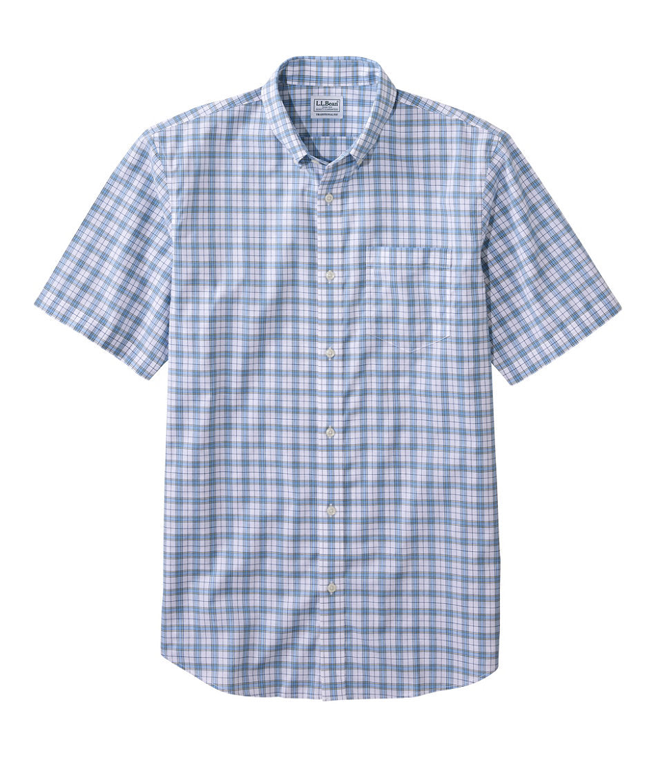 Men's Wrinkle-Free Kennebunk Sport Shirt Traditional Fit Short-Sleeve Check