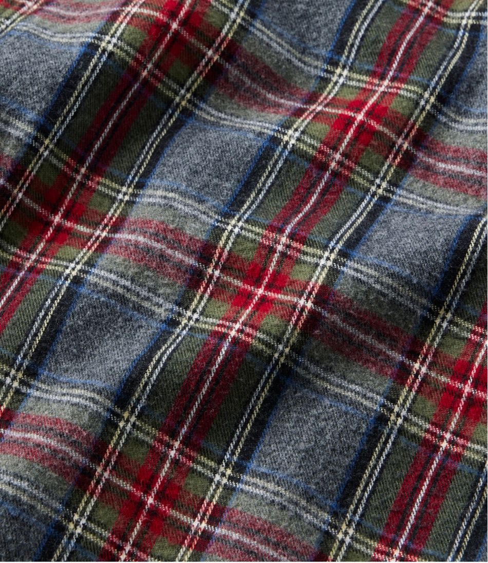 Men's Sherpa-Lined Scotch Plaid Shirt Slightly Fitted