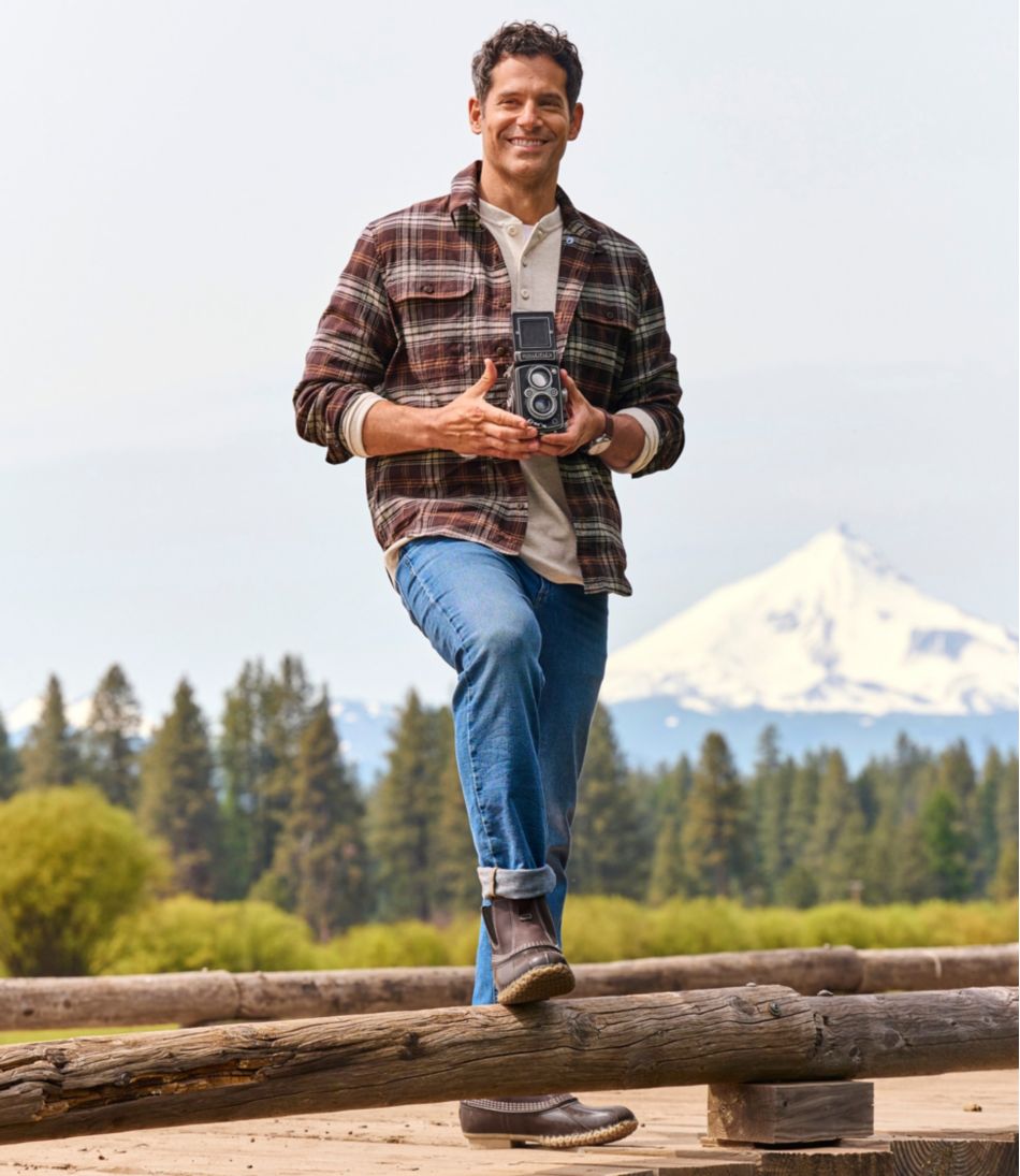 Long-Sleeve Men's Stonecoast Hemp Shirt Slightly Fitted Untucked Fit