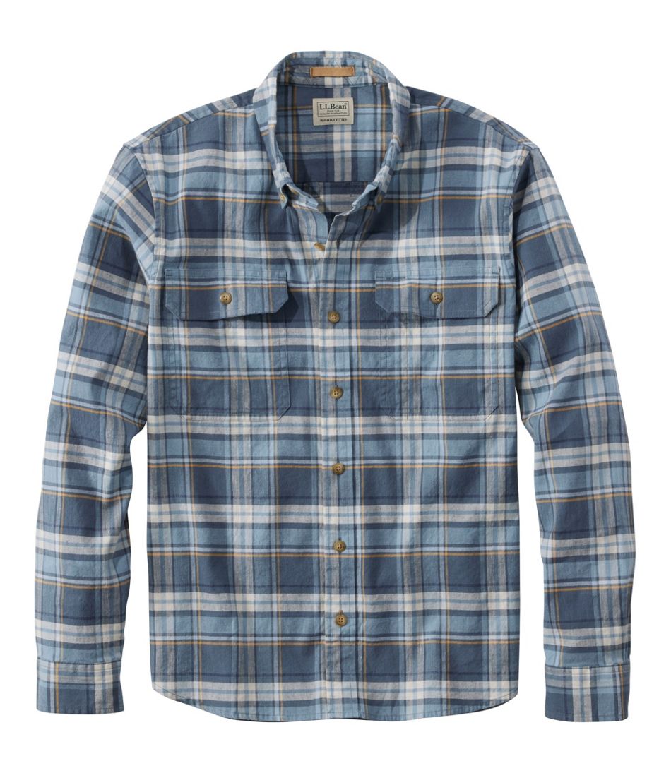 Long-Sleeve Men's Stonecoast Hemp Shirt Slightly Fitted Untucked Fit