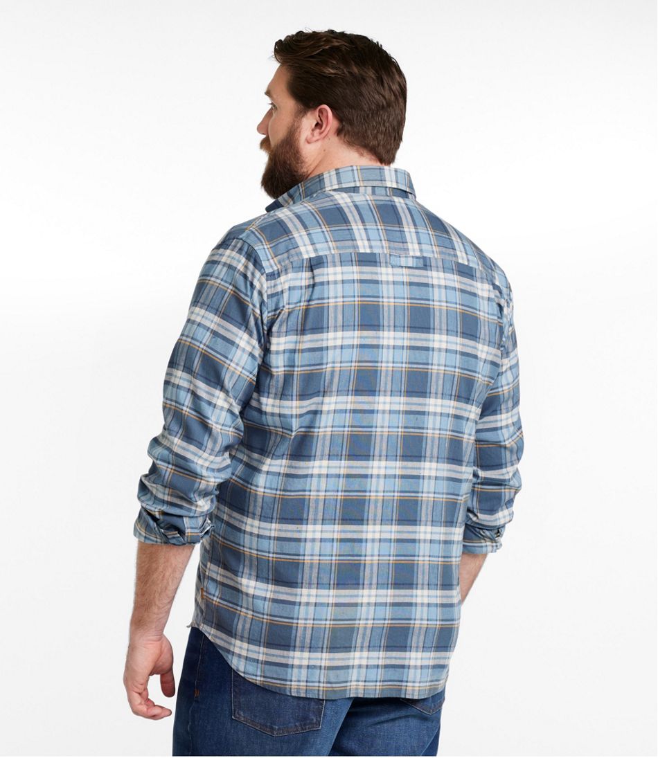 Long-Sleeve Men's Stonecoast Hemp Shirt Slightly Fitted Untucked Fit