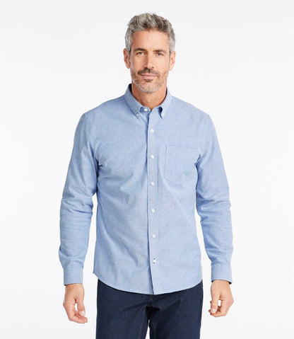 Men's Comfort Stretch® Oxford Shirt, Slightly Fitted Untucked Fit