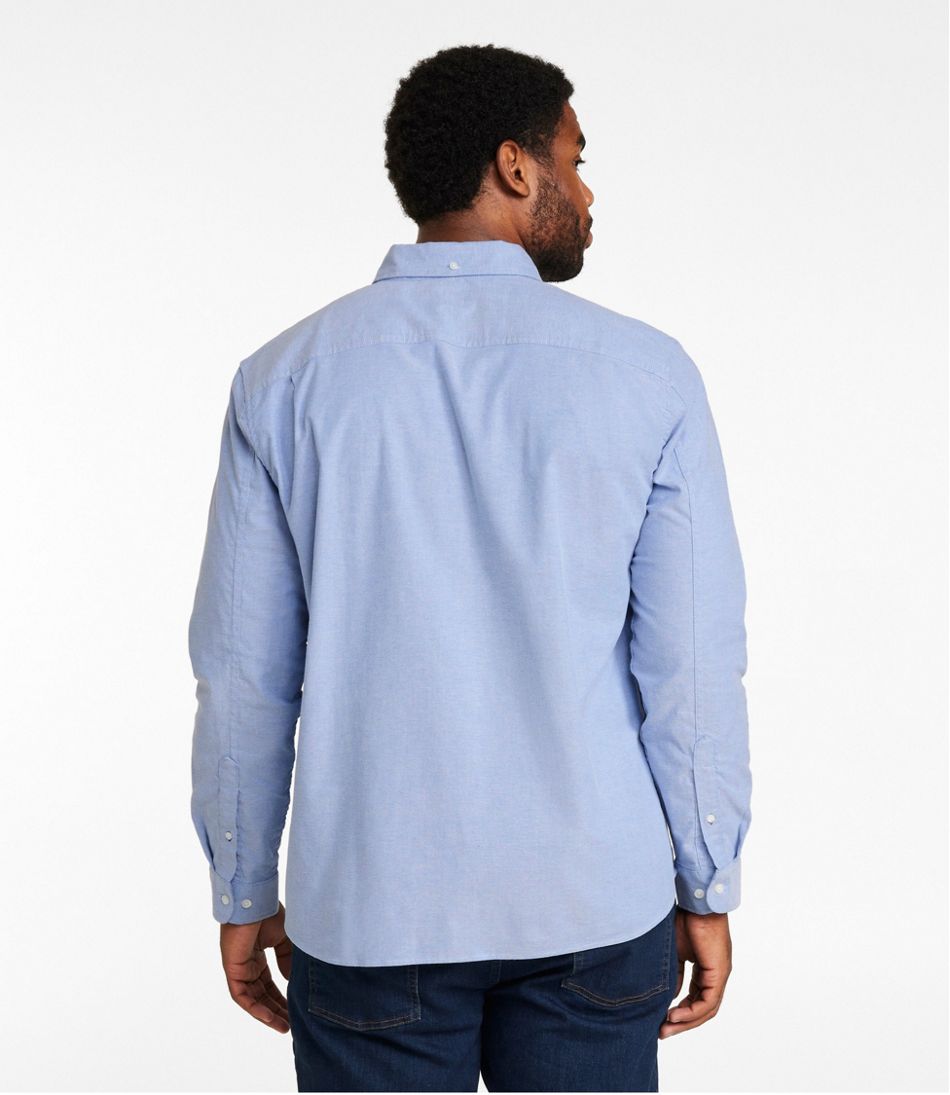 Slightly Fitted Untucked Fit Men's Comfort Stretch® Oxford Shirt