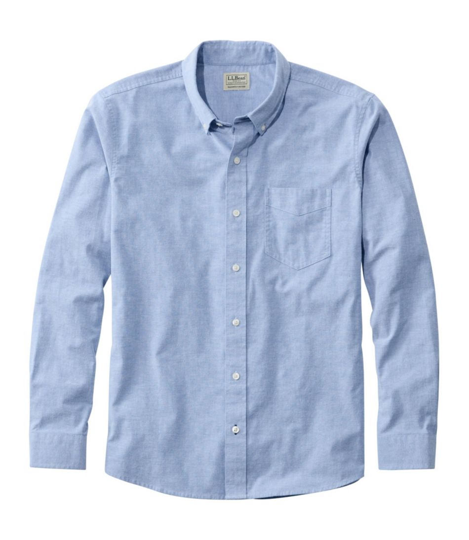 Slightly Fitted Untucked Fit Men's Comfort Stretch® Oxford Shirt