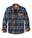 Men's Scotch Plaid Flannel Shirt Snap-Front Slightly Fitted Untucked Fit