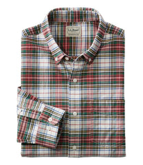 Men's Comfort Stretch® Oxford Shirt Traditional Untucked Fit Plaid