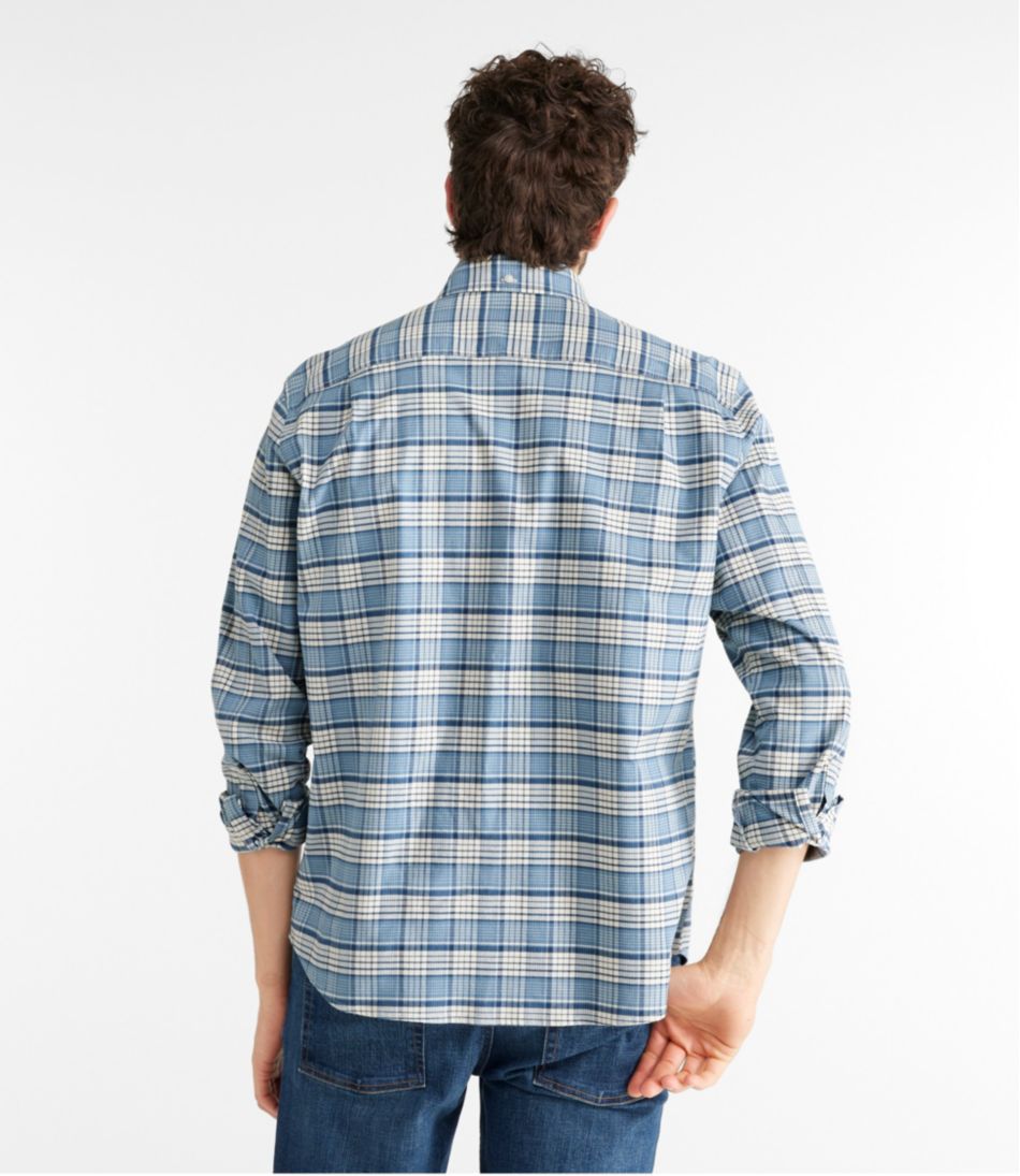 Men's Comfort Stretch® Oxford Shirt Traditional Untucked Fit Plaid