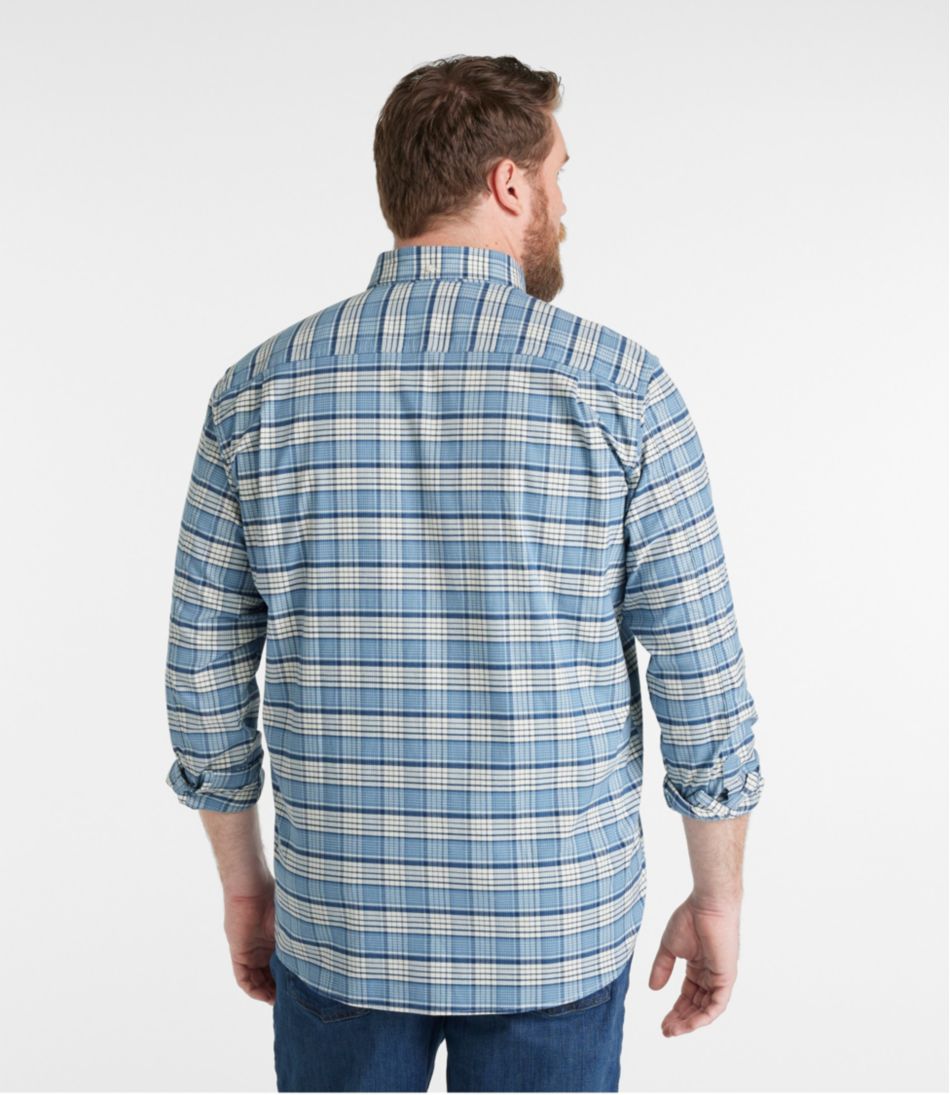 Men's Comfort Stretch® Oxford Shirt Traditional Untucked Fit Plaid