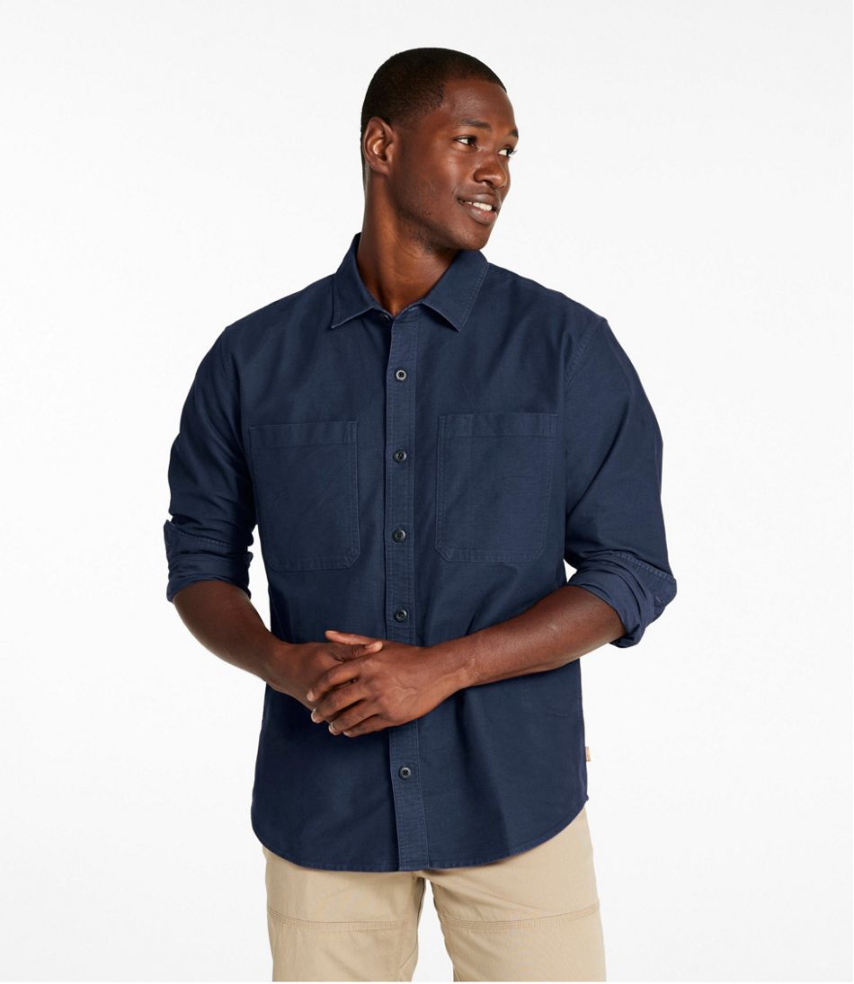 Slightly Fitted Untucked Fit Men's Bean's Moleskin Shirt