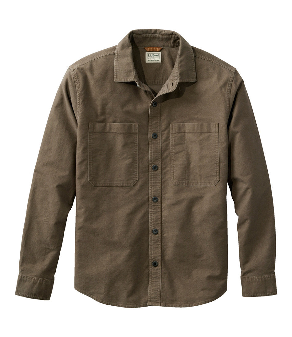 Slightly Fitted Untucked Fit Men's Bean's Moleskin Shirt