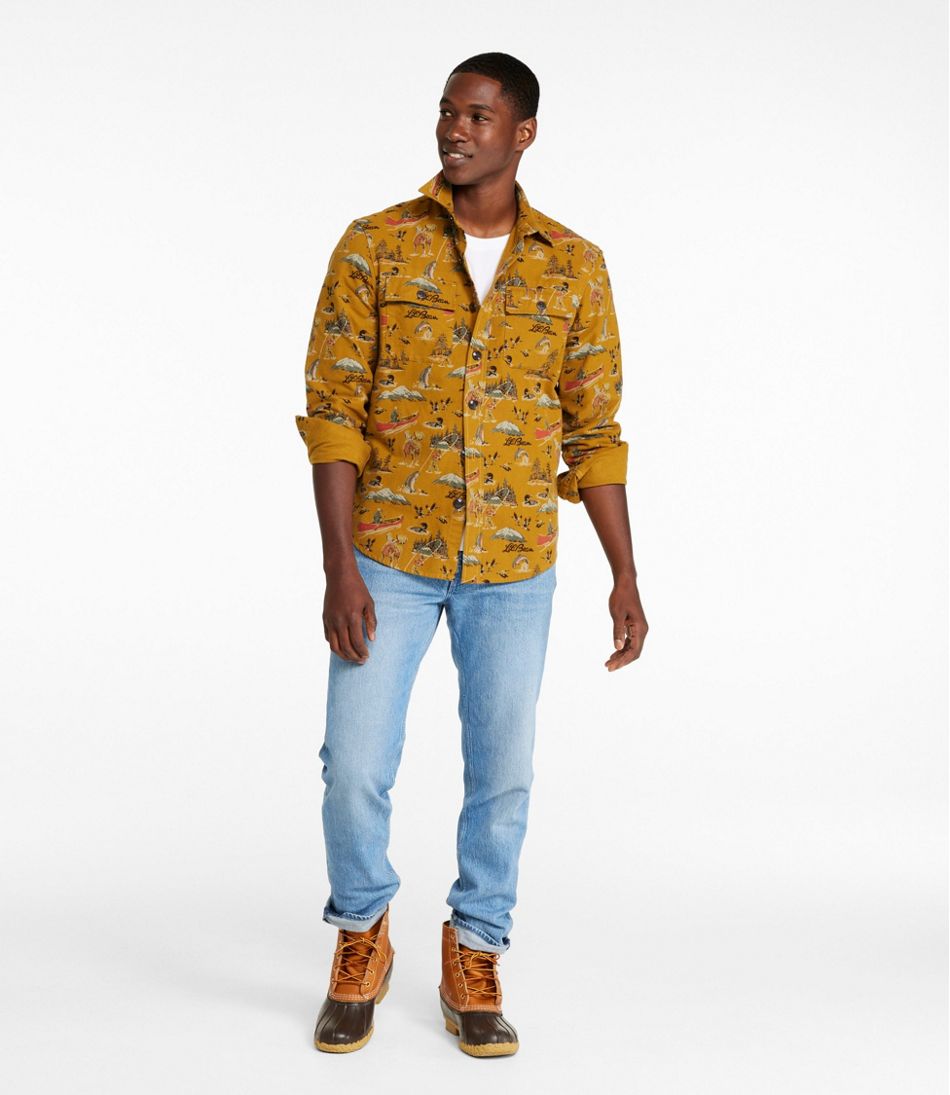 Men's Signature 1933 Chamois Cloth Shirt, Slim Fit, Pattern