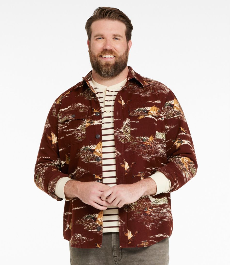 Men's Signature 1933 Chamois Cloth Shirt, Slim Fit, Pattern
