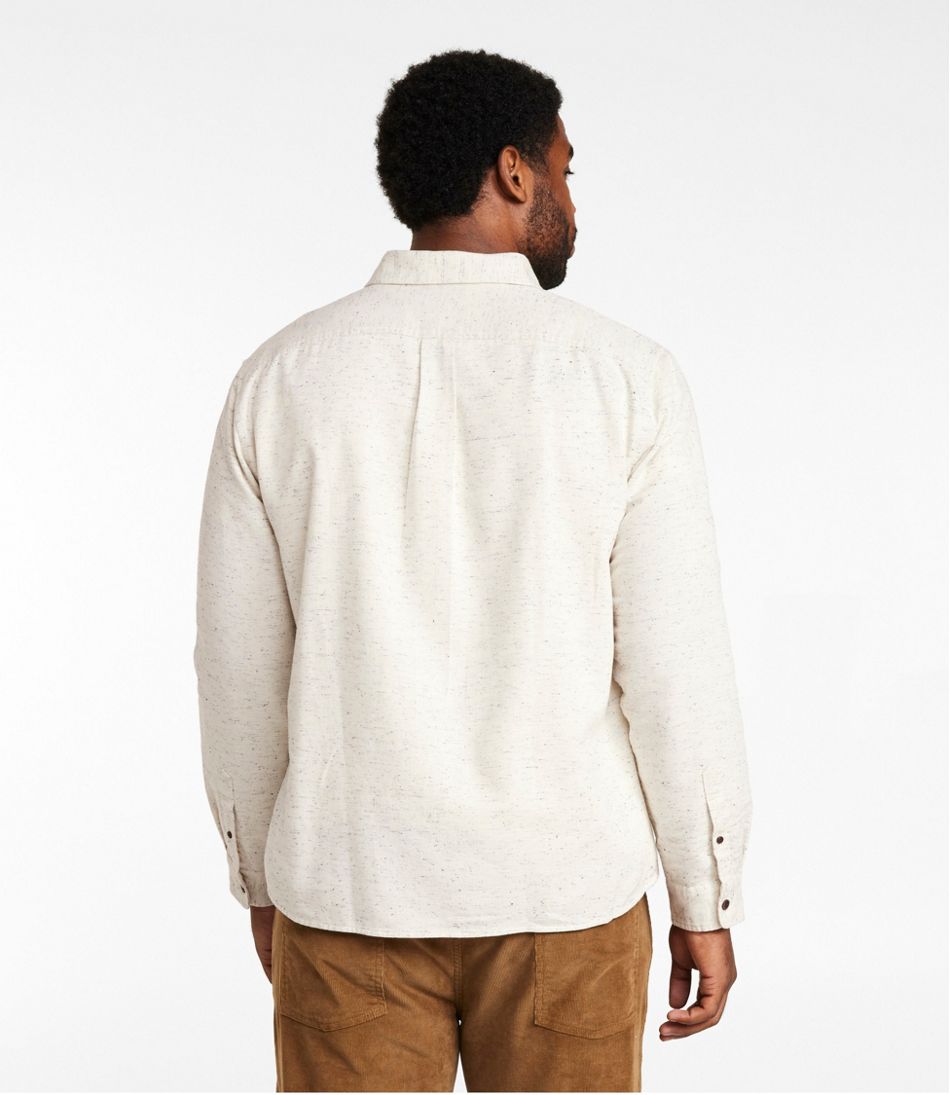 Men's Signature Donegal Woven Shirt, Long-Sleeve