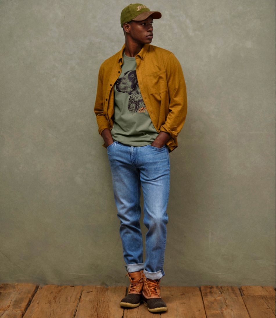 Men's Signature Donegal Woven Shirt, Long-Sleeve