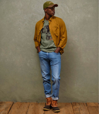 Men's Signature Donegal Woven Shirt, Long-Sleeve