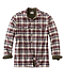 Men's Fleece-Lined Flannel Shirt Traditional Fit
