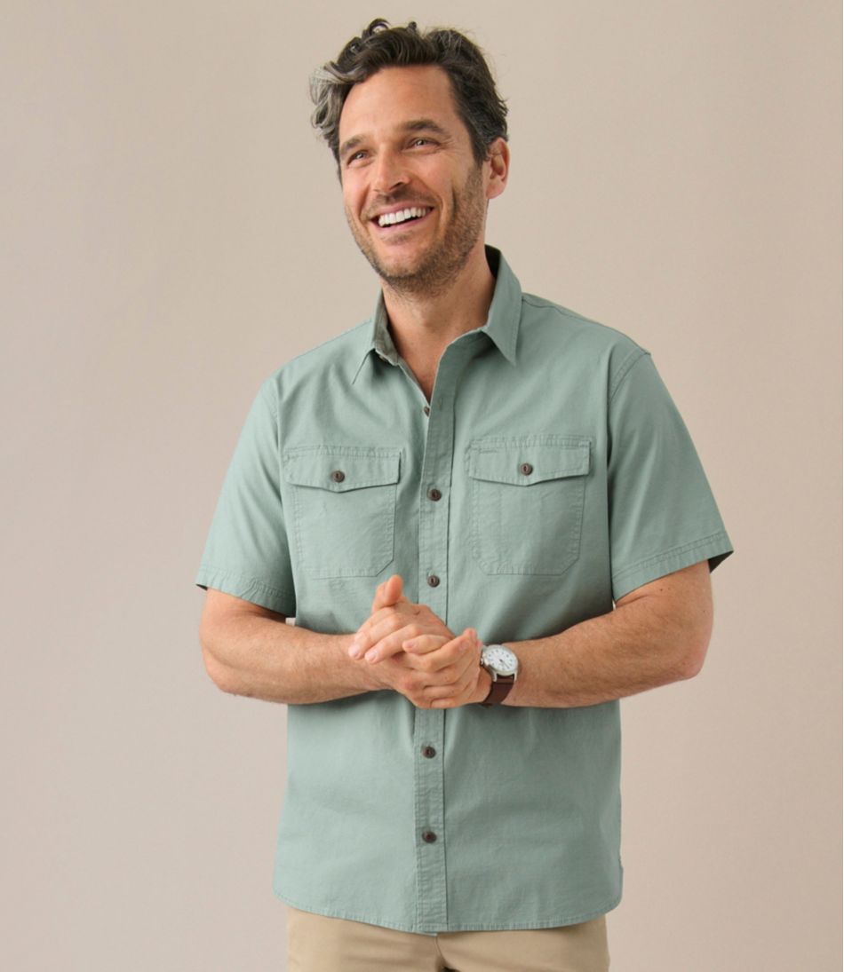 Men's Riverton Ripstop Shirt Short-Sleeve Traditional Untucked Fit