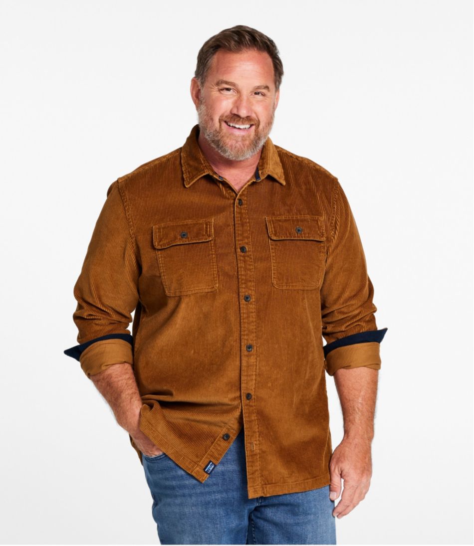 Men's Rangeley Corduroy Shirt, Slightly Fitted