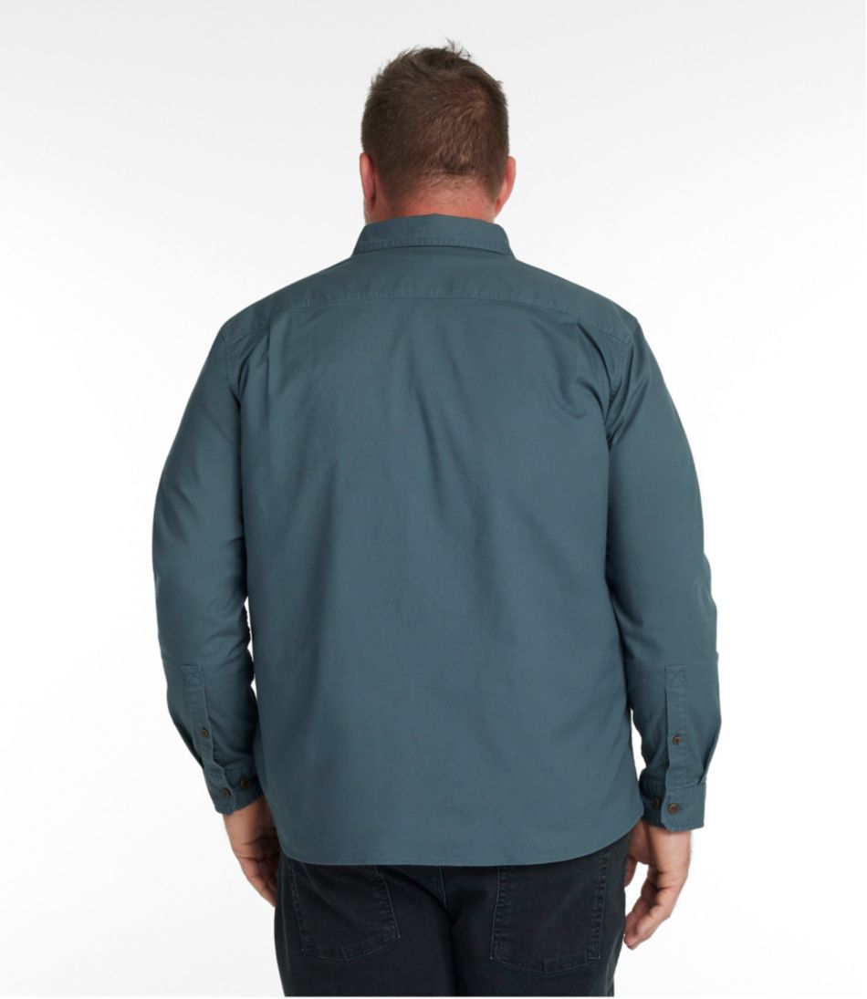 Long-Sleeve Men's BeanFlex® Twill Shirt Slightly Fitted Untucked Fit
