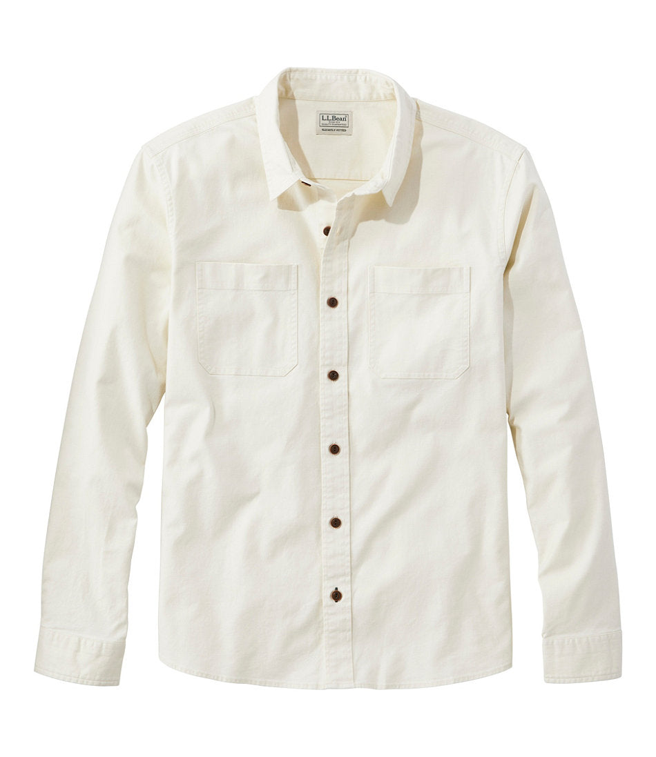 Long-Sleeve Men's BeanFlex® Twill Shirt Slightly Fitted Untucked Fit