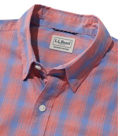 Men's Comfort Stretch Performance® Shirt, Long-Sleeve, Slightly Fitted Untucked Fit, Plaid