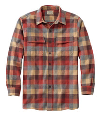 Plaid Men's Chamois Shirt Slightly Fitted
