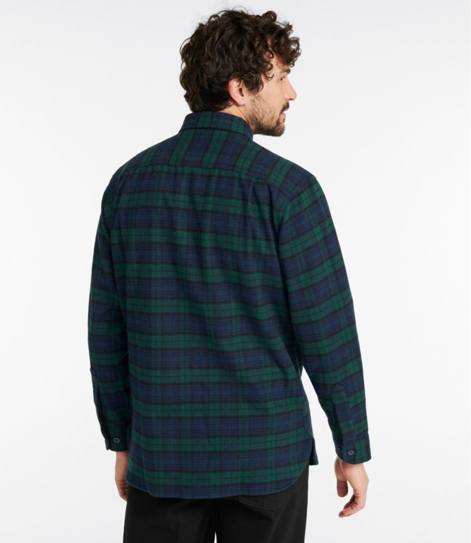 Plaid Men's Chamois Shirt Slightly Fitted