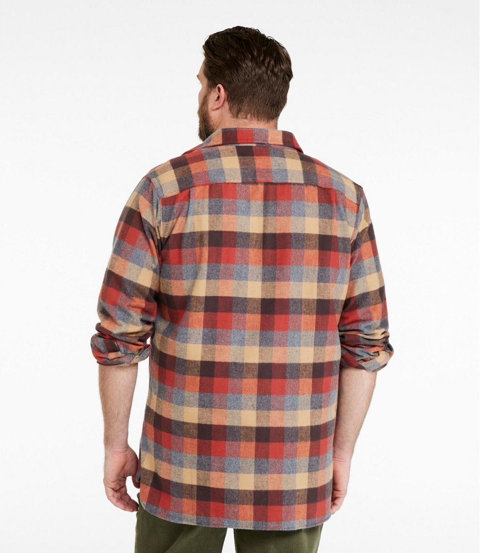 Plaid Men's Chamois Shirt Slightly Fitted