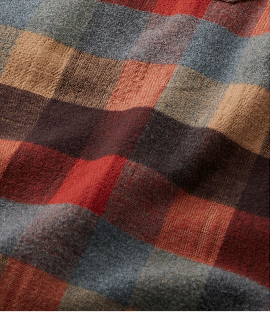 Plaid Men's Chamois Shirt Slightly Fitted