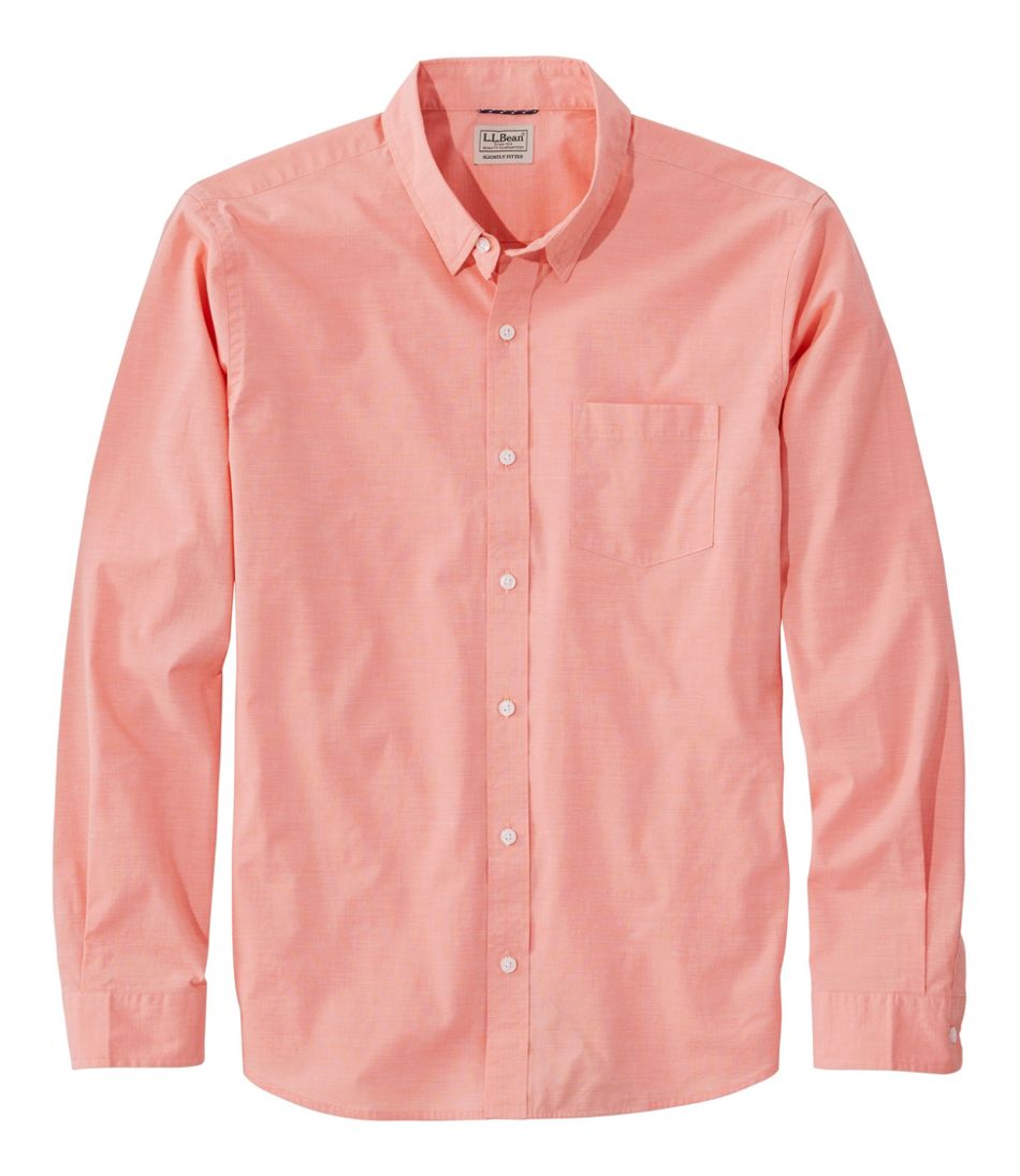 Men's Comfort Stretch Performance® Shirt, Long-Sleeve, Slightly Fitted Untucked Fit