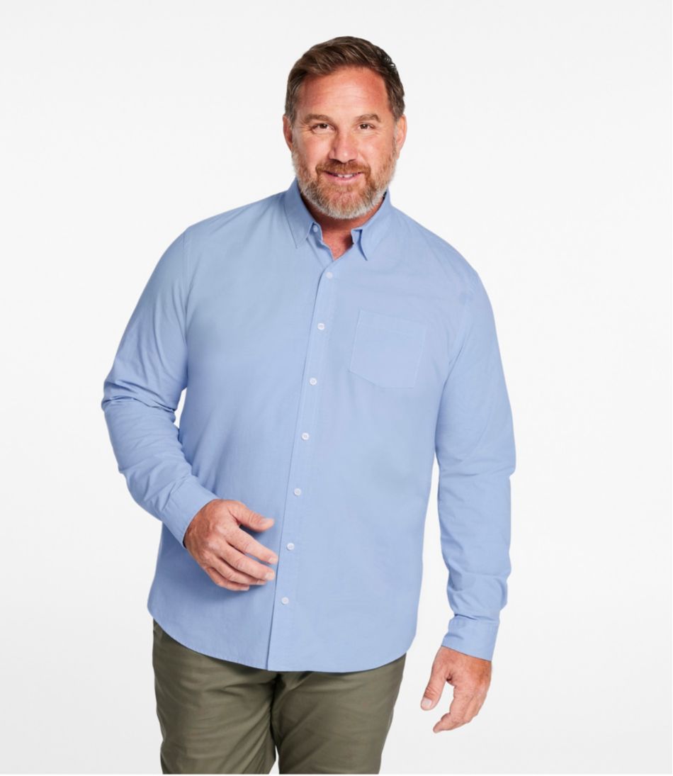 Men's Comfort Stretch Performance® Shirt Long-Sleeve Slightly Fitted Untucked Fit