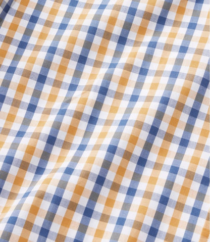 Men's Comfort Stretch Performance® Shirt, Short-Sleeve, Slightly Fitted Untucked Fit, Plaid