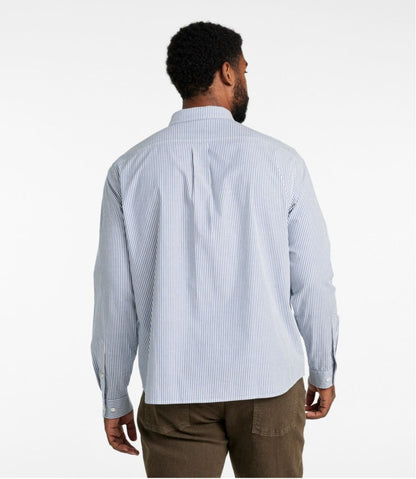 Men's Signature Stretch Poplin Shirt, Long-Sleeve, Slim Fit