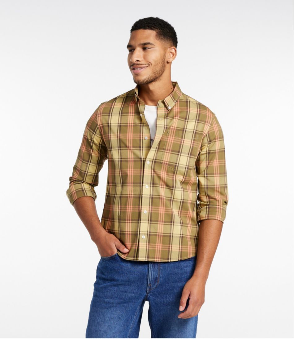 Men's Signature Stretch Poplin Shirt Slim Fit Long-Sleeve