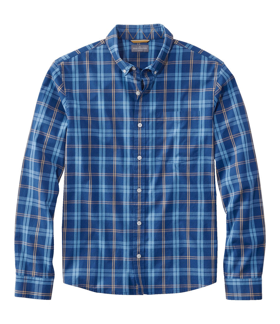 Men's Signature Stretch Poplin Shirt Slim Fit Long-Sleeve