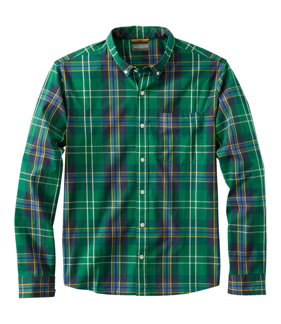 Men's Signature Stretch Poplin Shirt Slim Fit Long-Sleeve