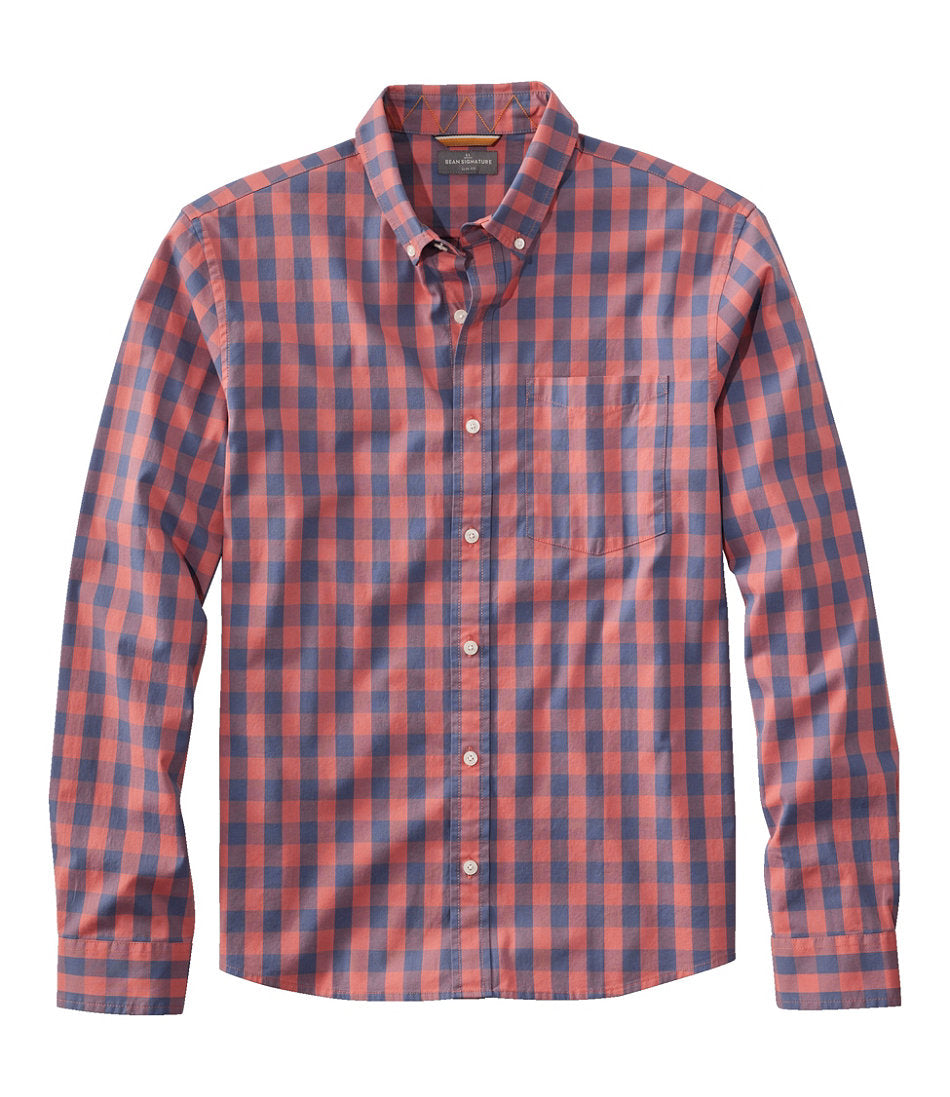 Men's Signature Stretch Poplin Shirt Slim Fit Long-Sleeve