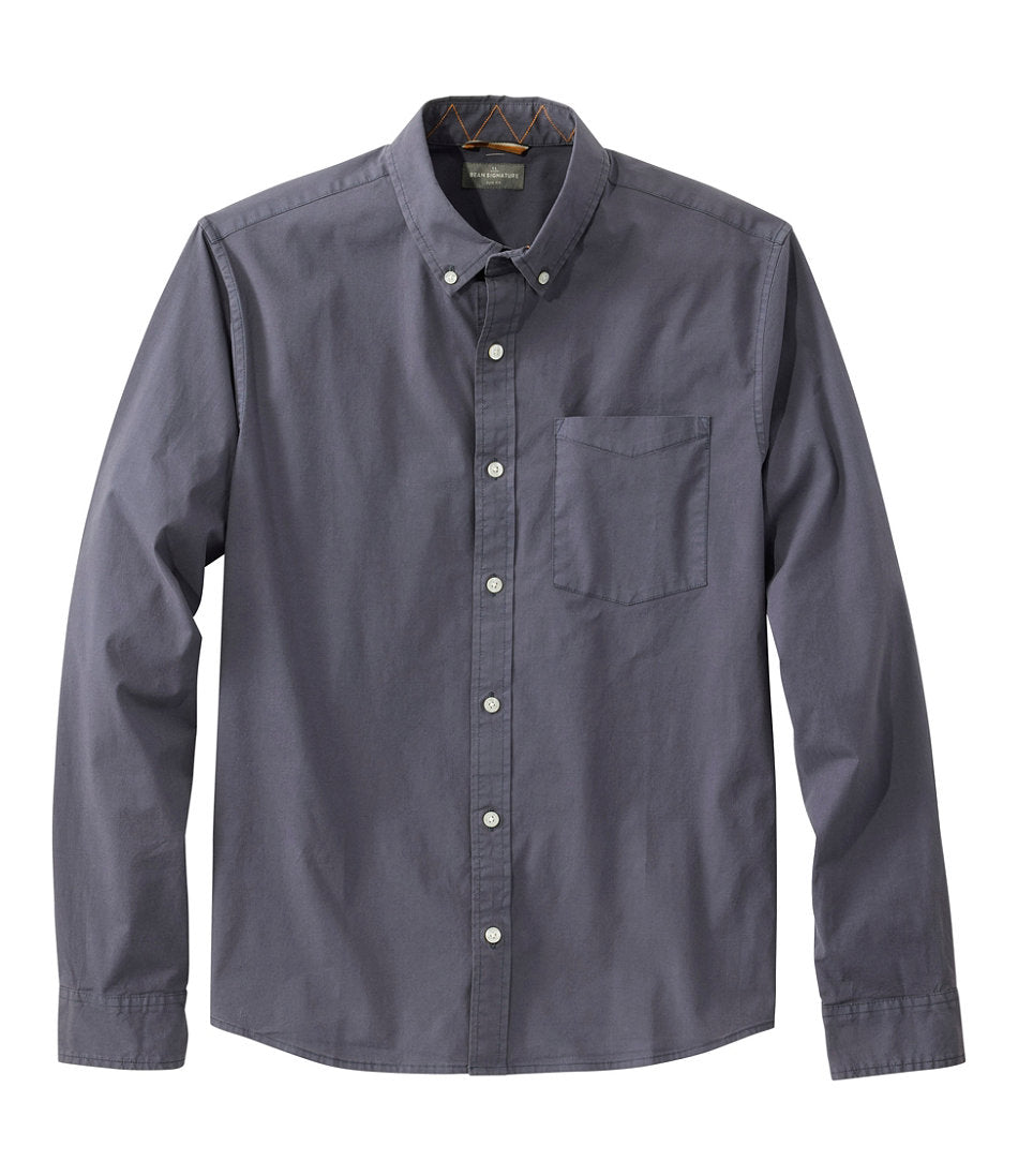 Men's Signature Stretch Poplin Shirt Slim Fit Long-Sleeve