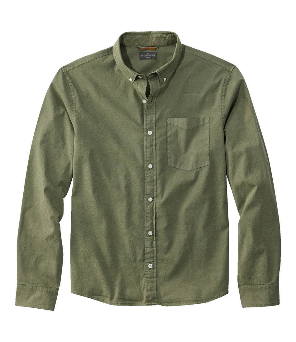 Men's Signature Stretch Poplin Shirt Slim Fit Long-Sleeve