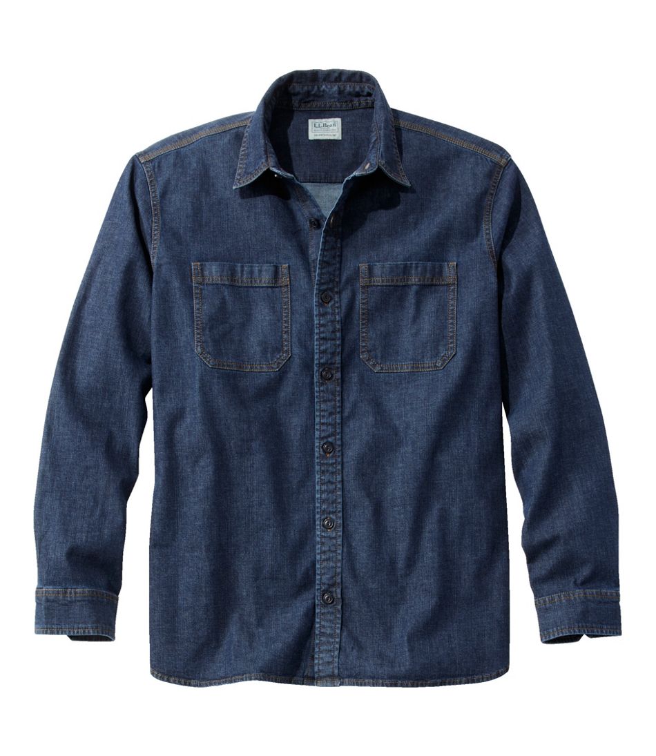 Men's BeanFlex® Denim Shirt Traditional Untucked Fit