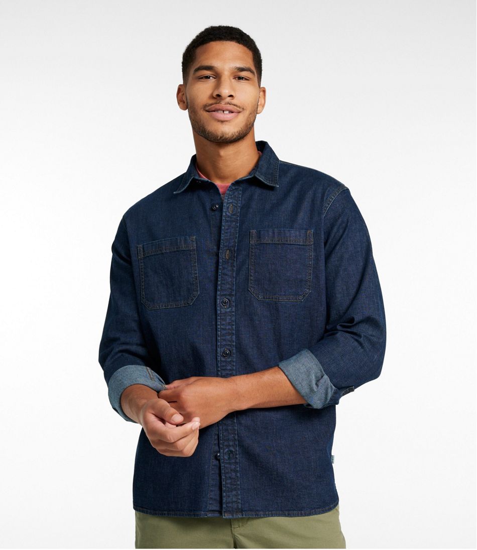 Men's BeanFlex® Denim Shirt Traditional Untucked Fit