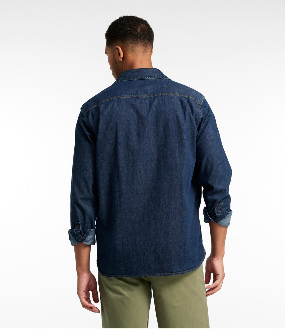 Men's BeanFlex® Denim Shirt, Traditional Untucked Fit