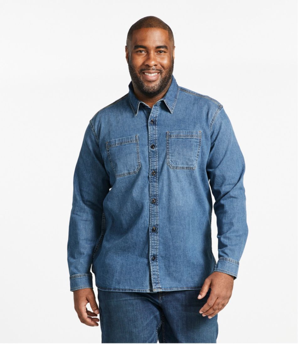 Men's BeanFlex® Denim Shirt Traditional Untucked Fit