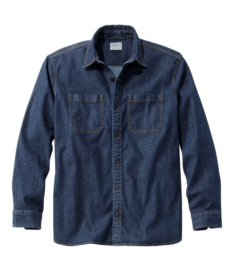 Men's BeanFlex® Denim Shirt Traditional Untucked Fit